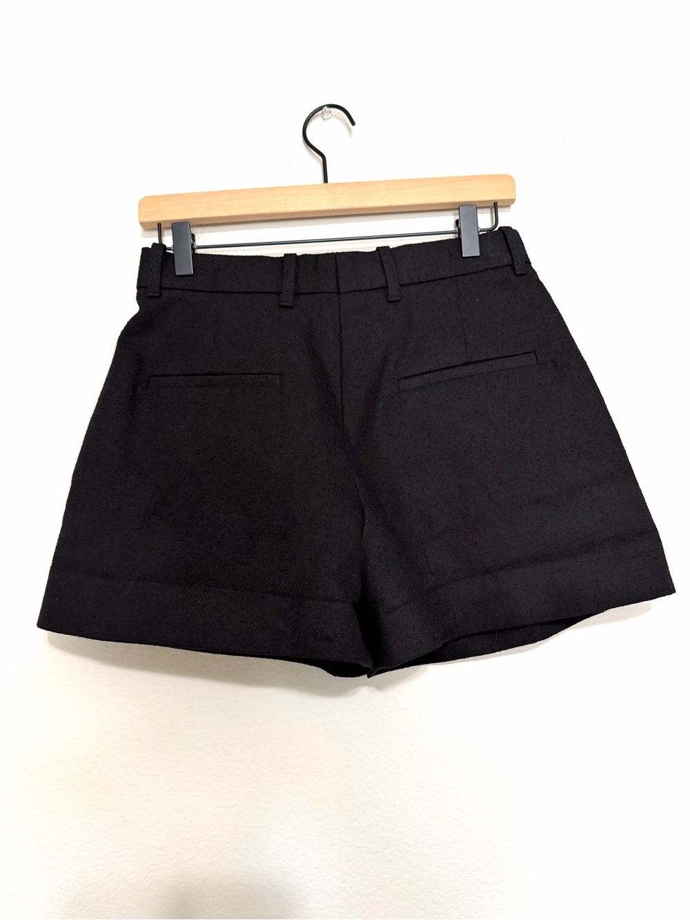 HOUSE OF DAGMAR Black Tailored Cotton Shorts Size 34 - Picture 3 of 6